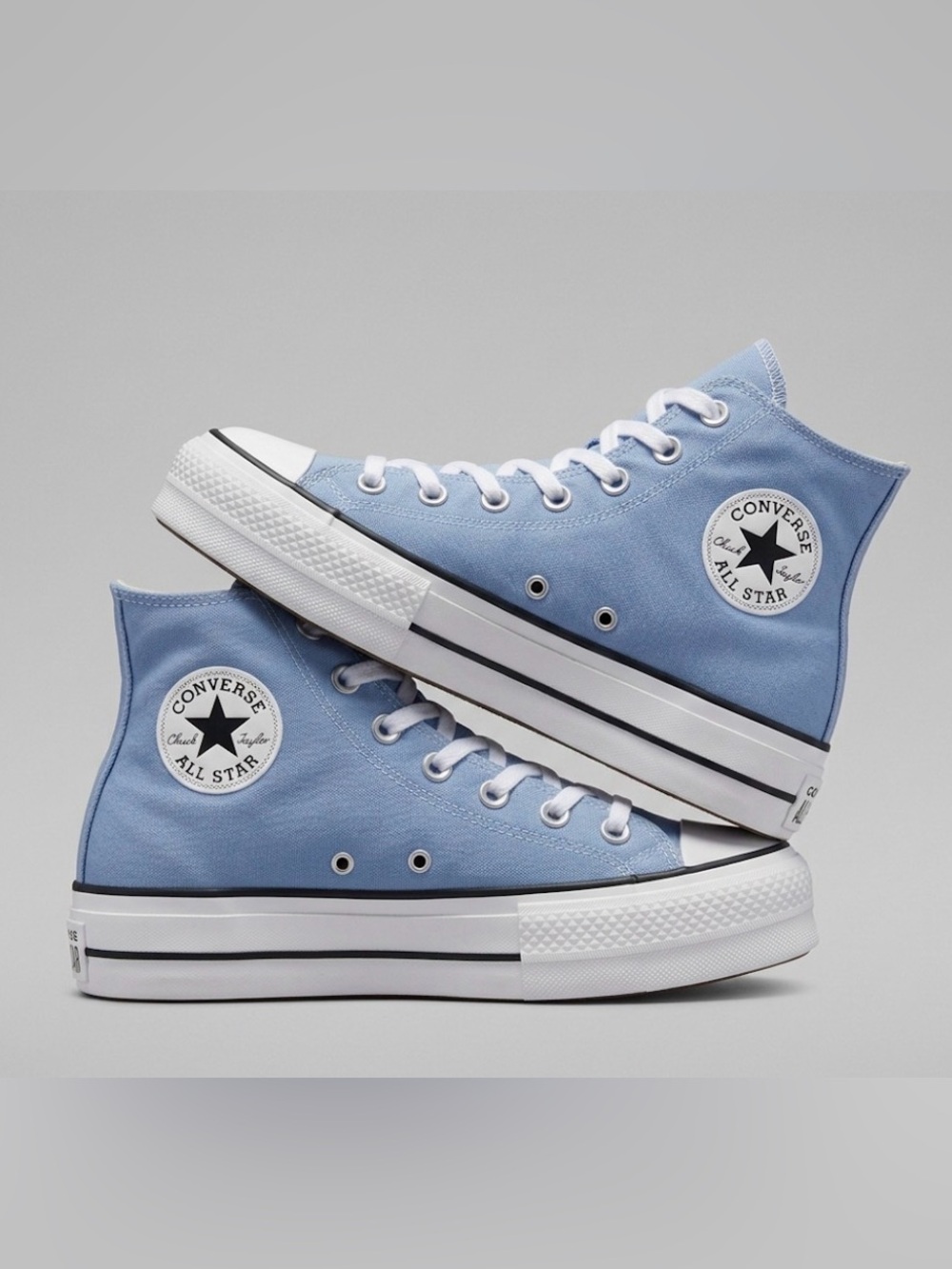 Converse Chuck Taylor All Star Lift Platform Hightop Shoes | Blue | 5.5